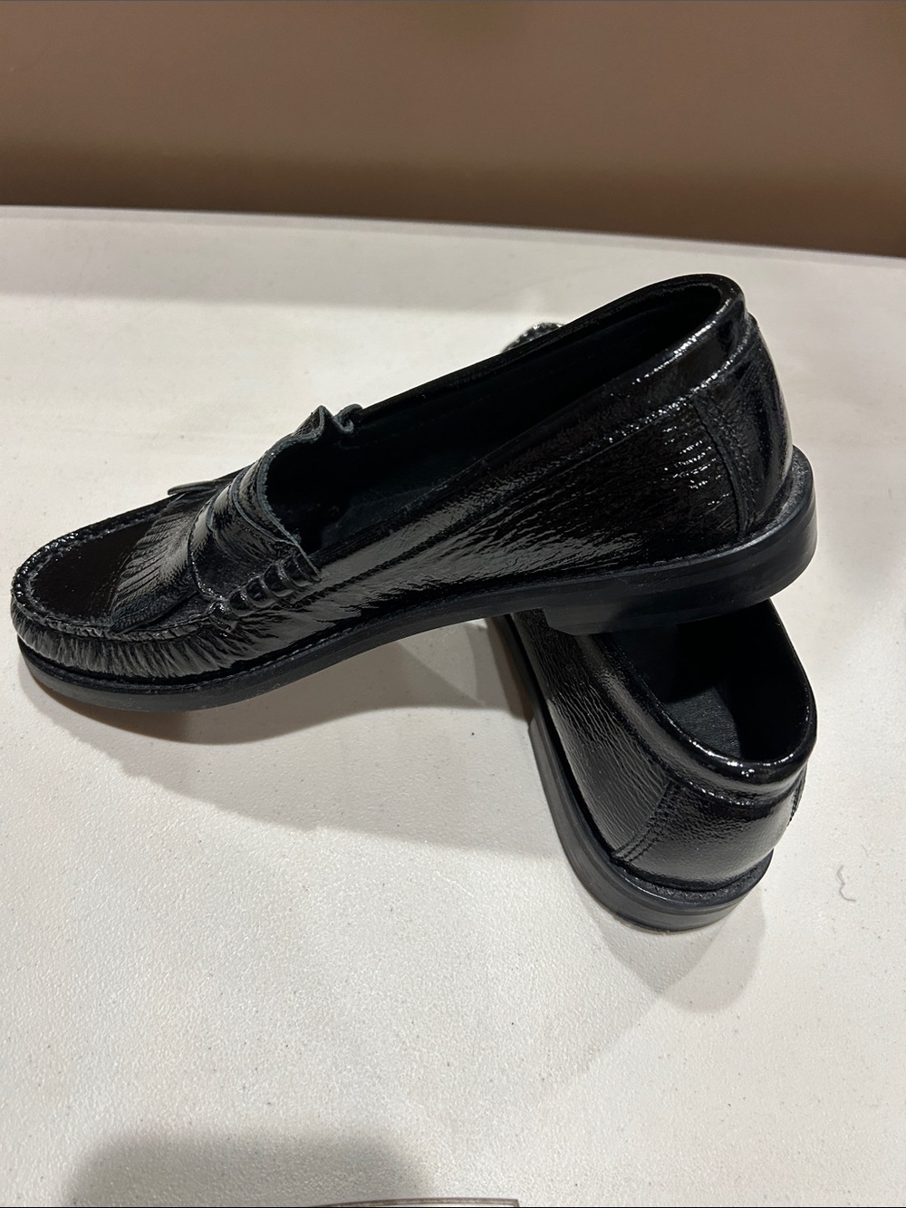 Women's Black Patent Penny Loafers